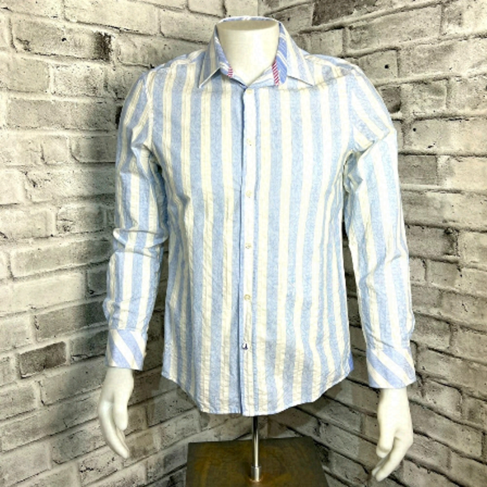 John Lennon by English Laundry Striped Design Button Down Shirt